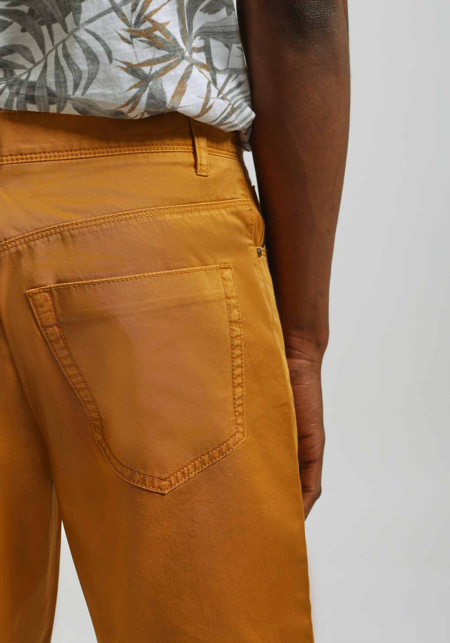 Bermuda cinque tasche in cotone|Colore:Senape