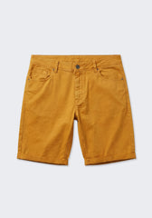 Bermuda cinque tasche in cotone|Colore:Senape