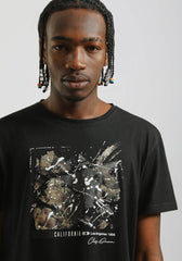 T-shirt 100% cotone con stampa|Colore:Nero