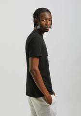 T-shirt 100% cotone con stampa|Colore:Nero