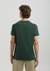 T-shirt 100% cotone con stampa|Colore:Petrolio