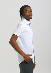 Camicia mezza manica in cotone|Colore:Bianco