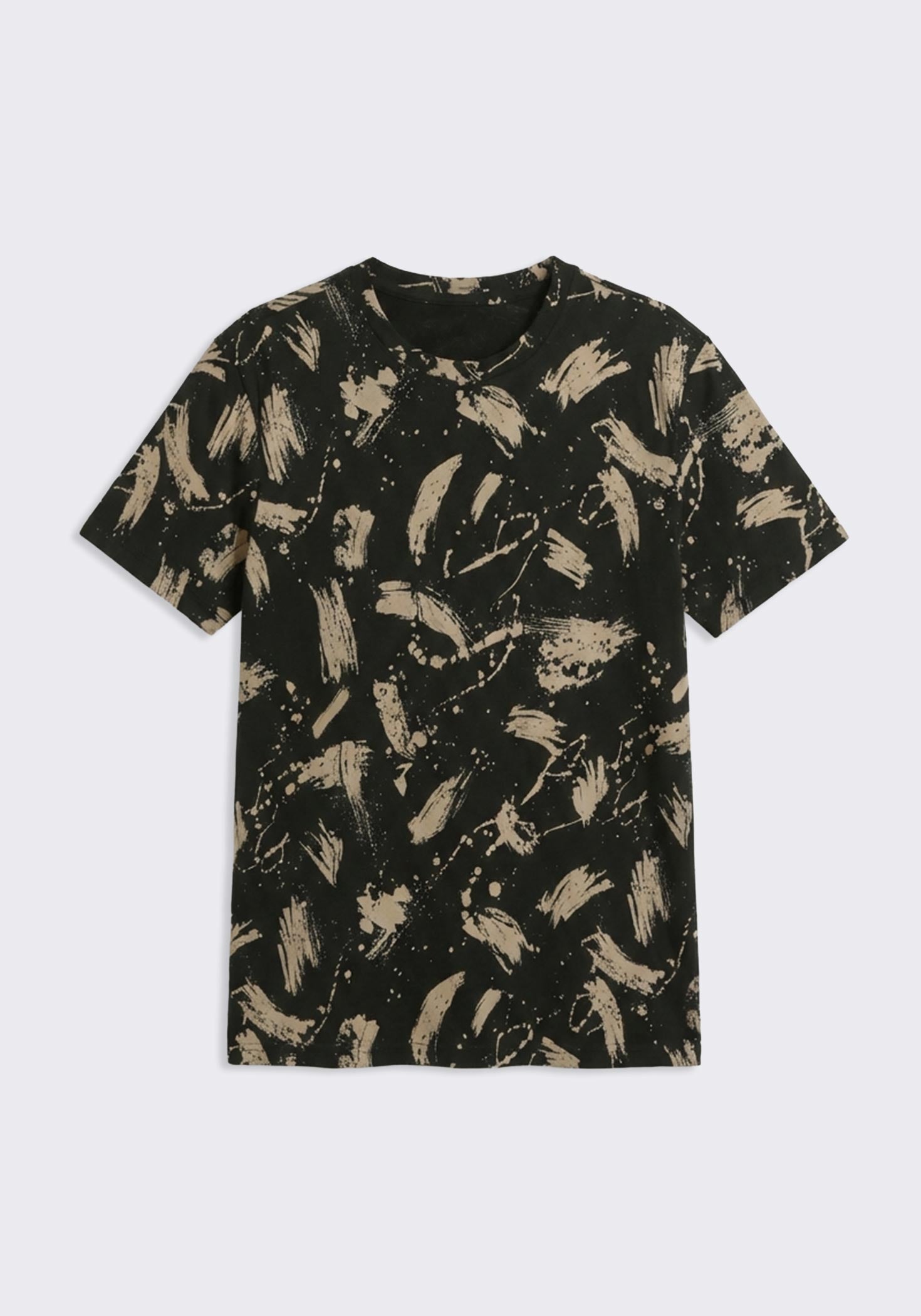 T-shirt fantasia 100% cotone|Colore:Nero