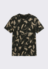 T-shirt fantasia 100% cotone|Colore:Nero