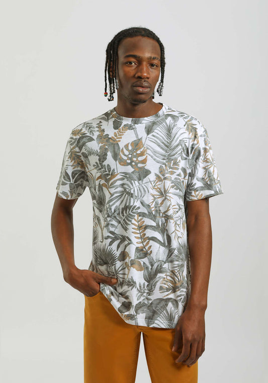 T-shirt fantasia 100% cotone|Colore:Ecrù