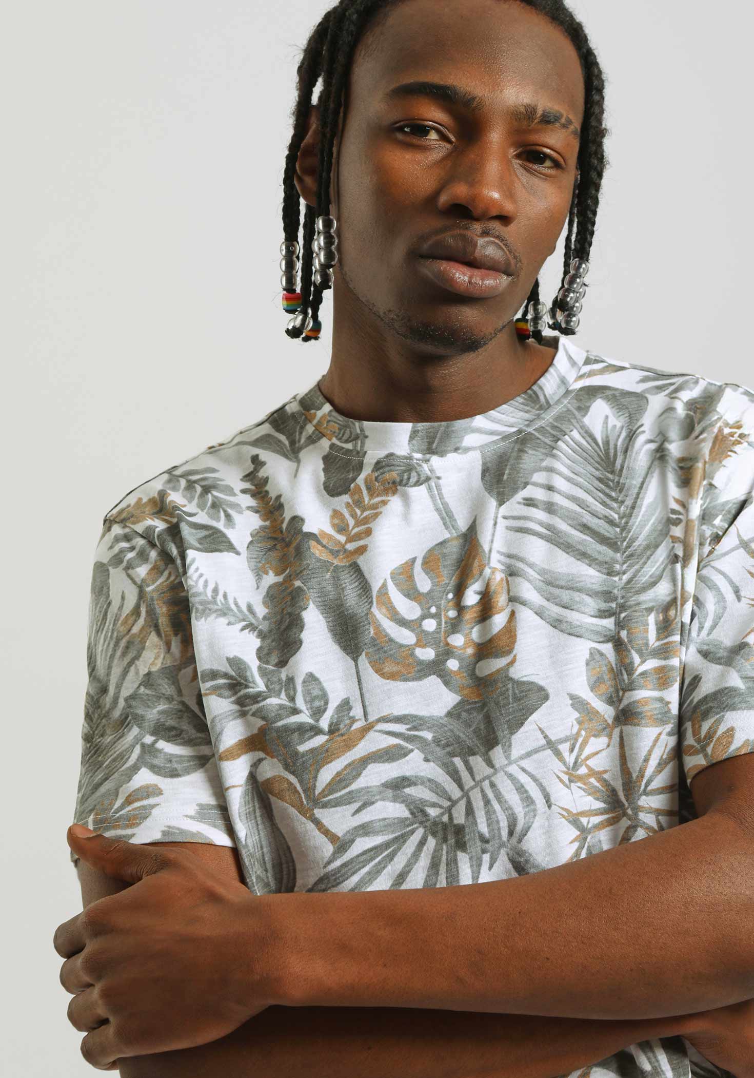 T-shirt fantasia 100% cotone|Colore:Ecrù