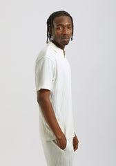 Polo strutturata|Colore:Off white