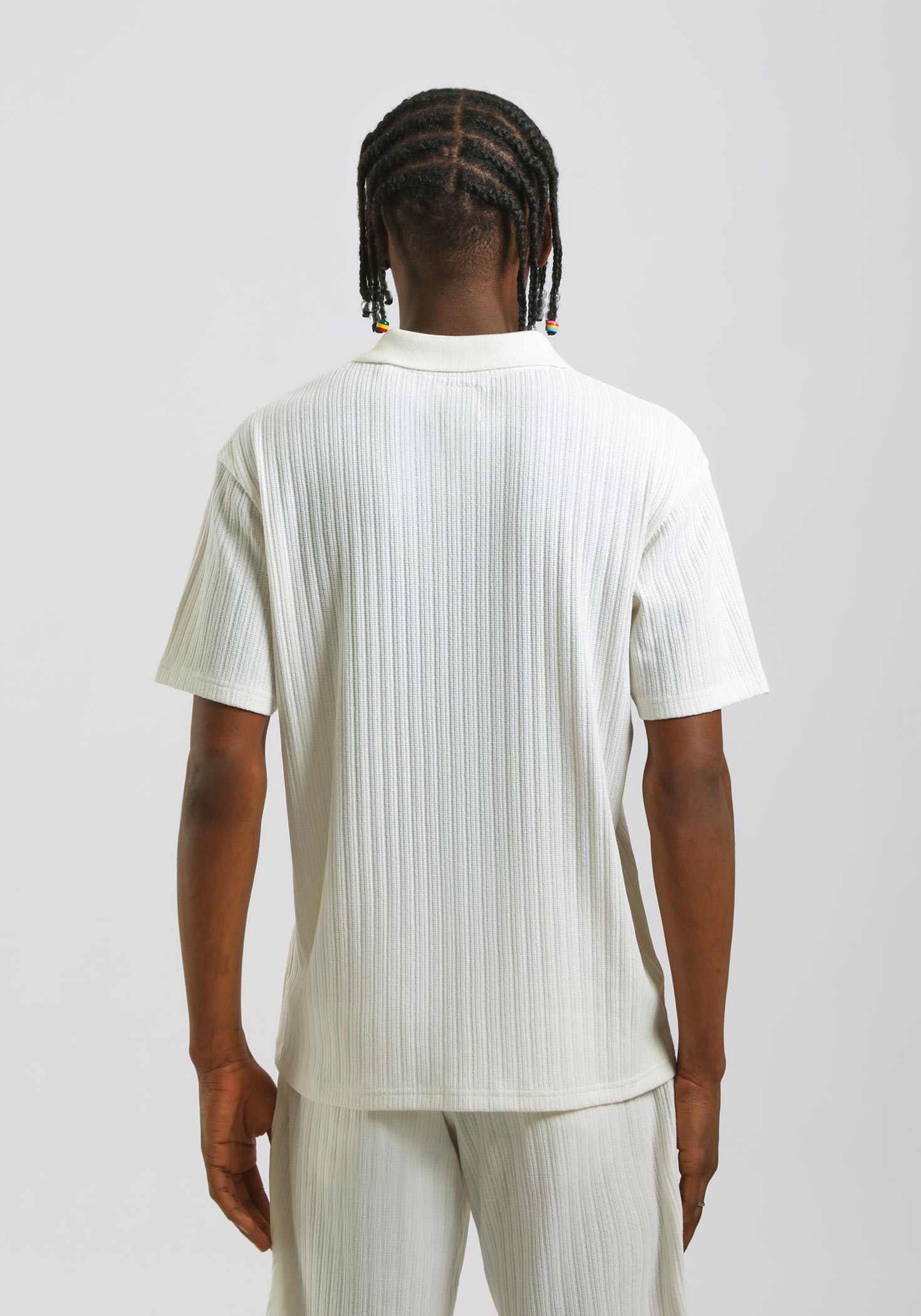 Polo strutturata|Colore:Off white
