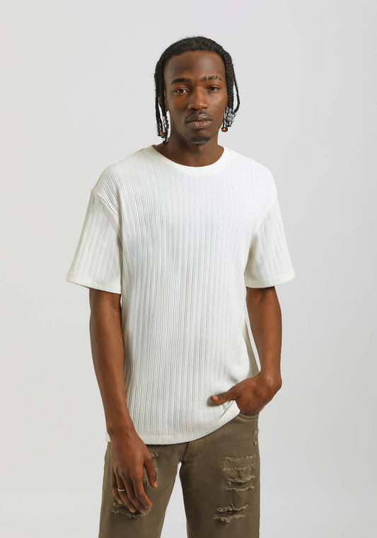 T-shirt strutturata|Colore:Off white