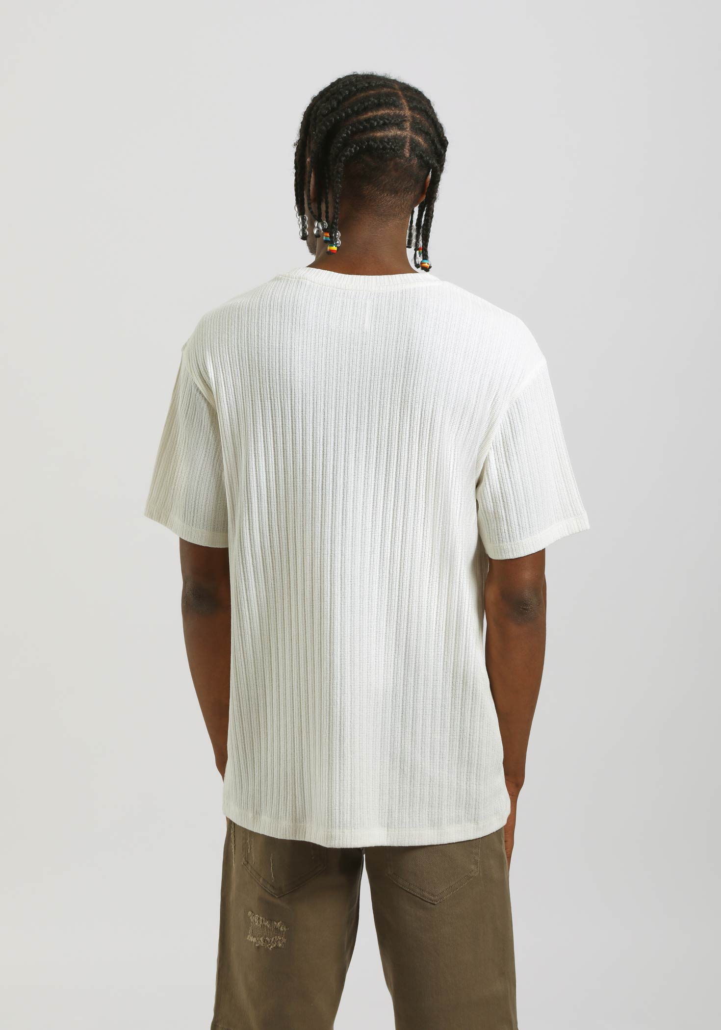 T-shirt strutturata|Colore:Off white