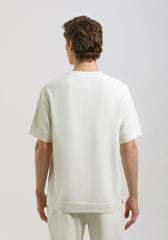 T-shirt strutturata|Colore:Off white