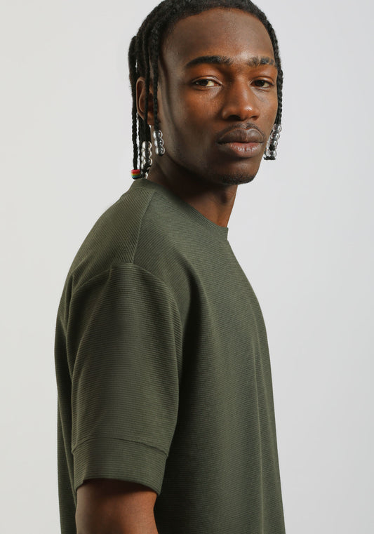T-shirt strutturata|Colore:Verde bosco