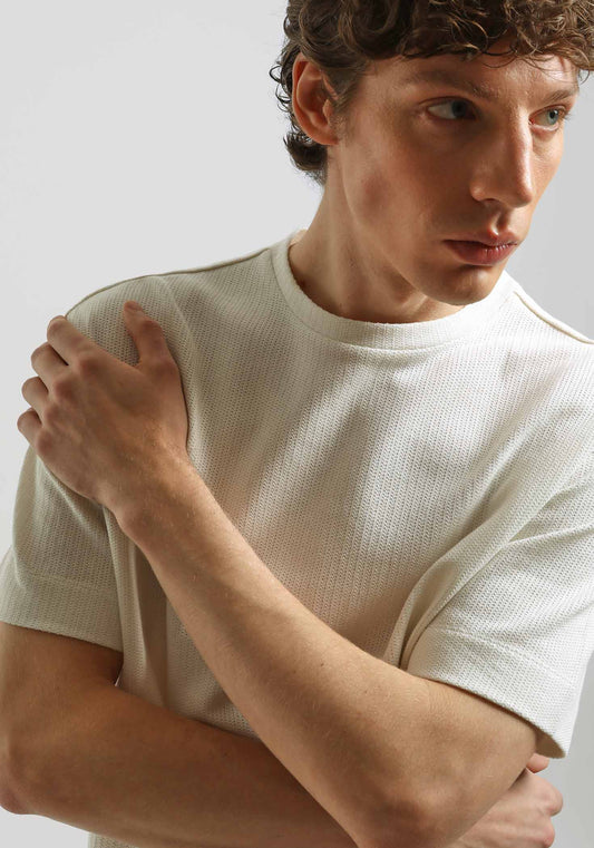 T-shirt 100% cotone|Colore:Off white
