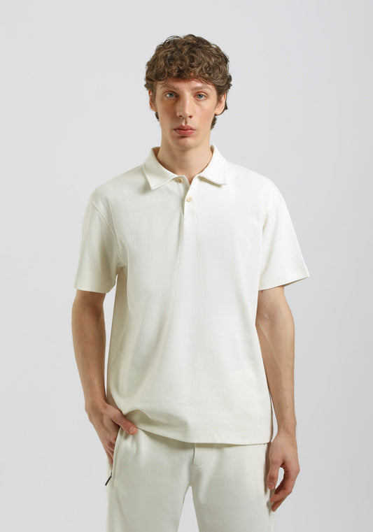 Polo 100% cotone|Colore:Off white
