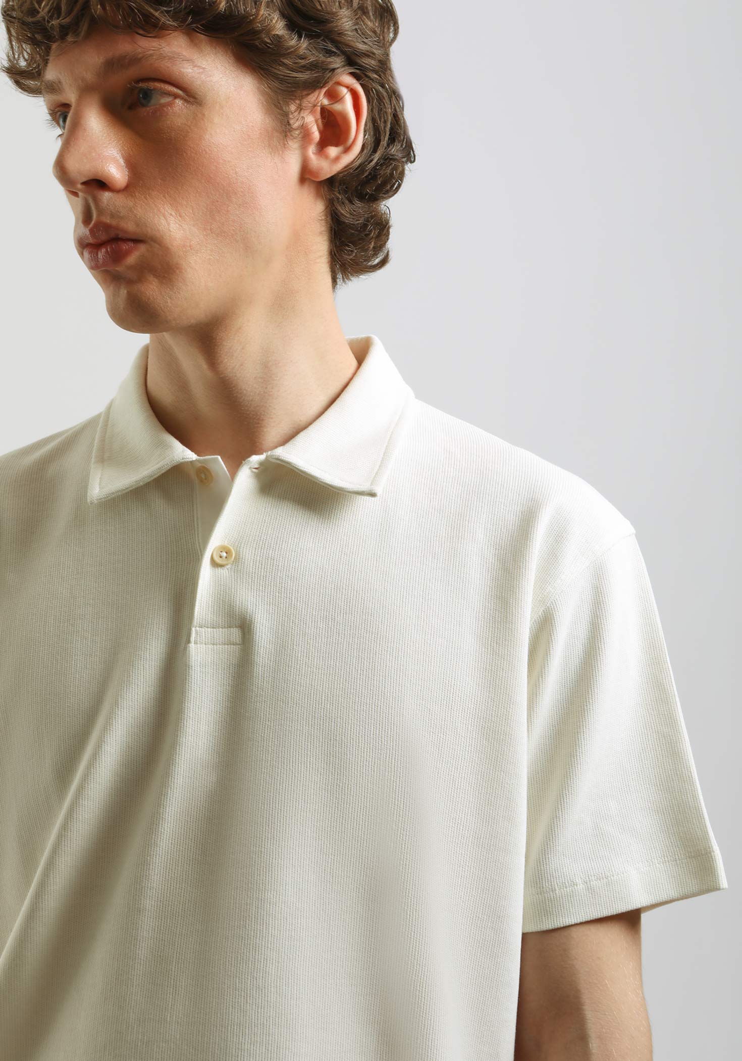 Polo 100% cotone|Colore:Off white