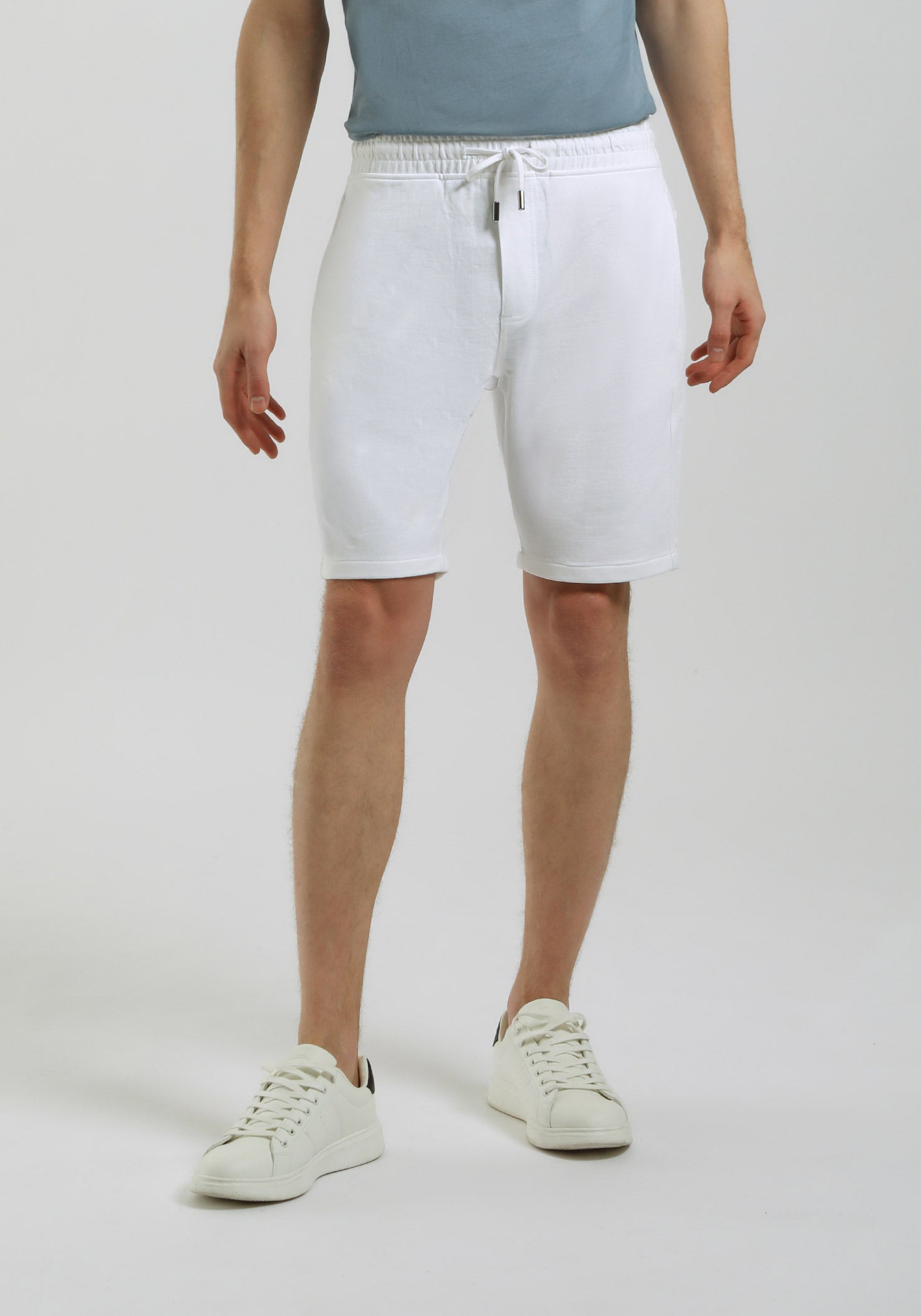 Bermuda in felpa|Colore:Bianco
