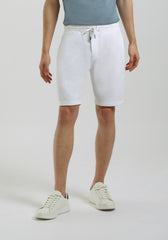 Bermuda in felpa|Colore:Bianco