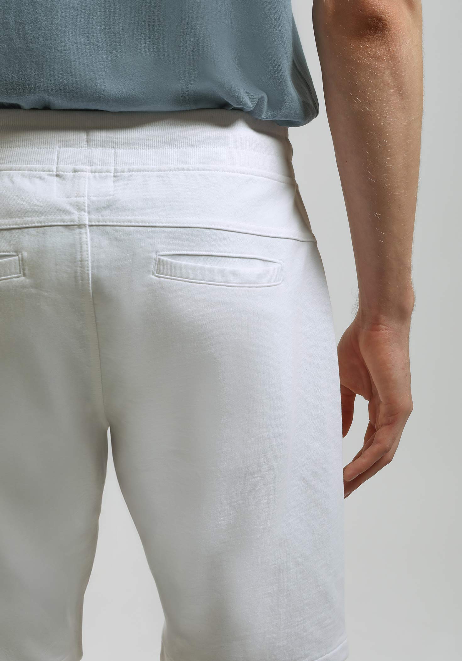 Bermuda in felpa|Colore:Bianco