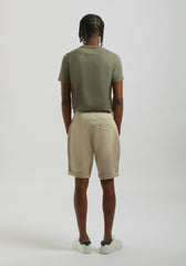 Bermuda in felpa con trama|Colore:Beige