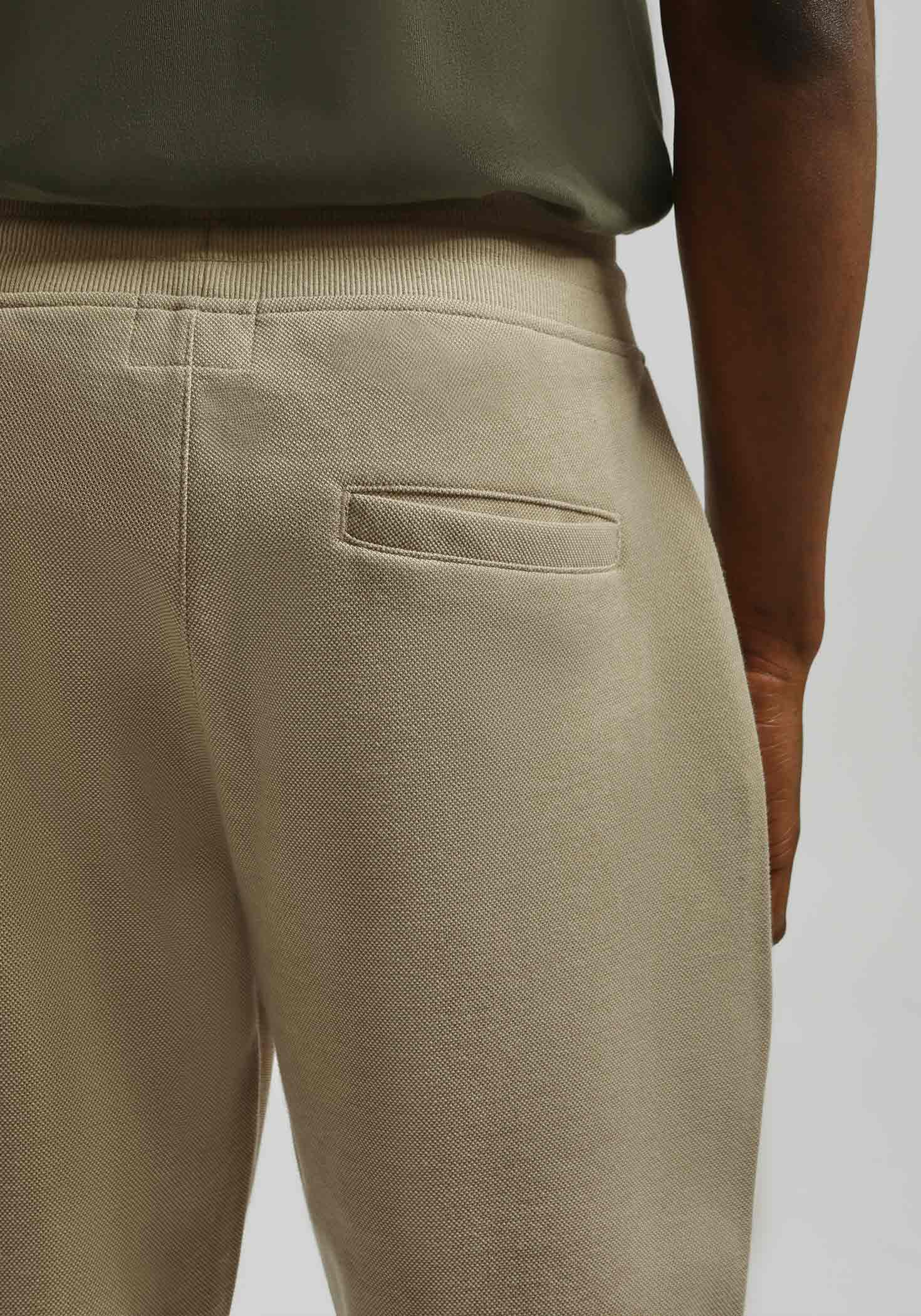 Bermuda in felpa con trama|Colore:Beige