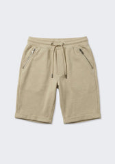 Bermuda in felpa con trama|Colore:Beige