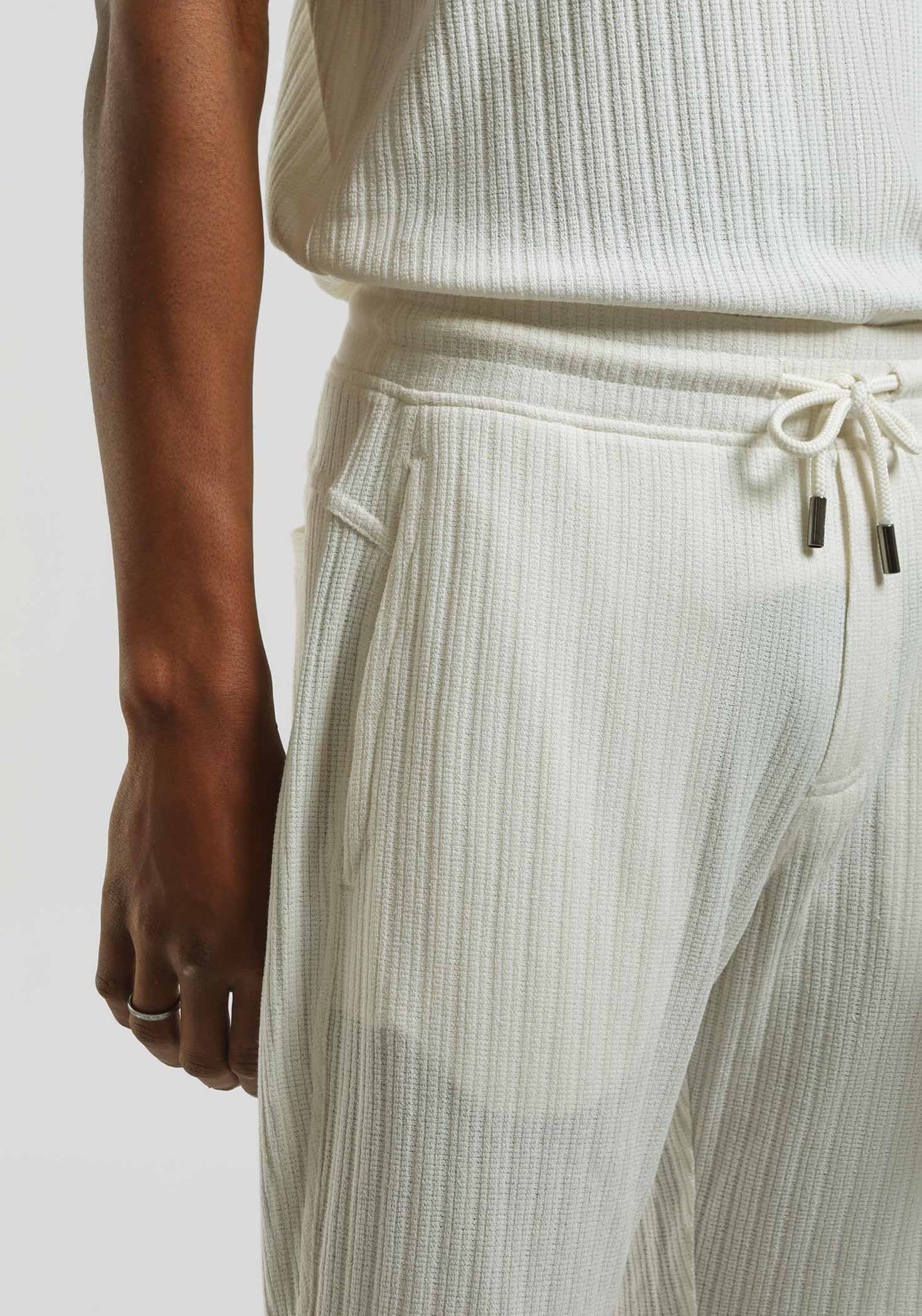 Bermuda in felpa strutturato|Colore:Off white