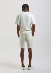 Bermuda in felpa strutturato|Colore:Off white