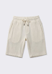 Bermuda in felpa strutturato|Colore:Off white