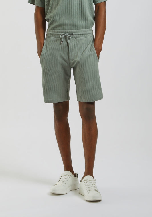 Bermuda in felpa strutturato|Colore:Verde