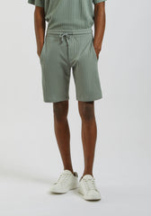 Bermuda in felpa strutturato|Colore:Verde