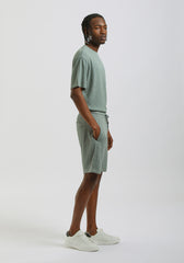 Bermuda in felpa strutturato|Colore:Verde