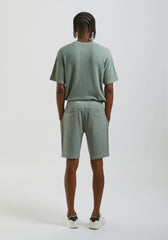 Bermuda in felpa strutturato|Colore:Verde