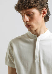 Polo coreana 100% cotone|Colore:Off white