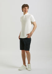 Polo coreana 100% cotone|Colore:Off white