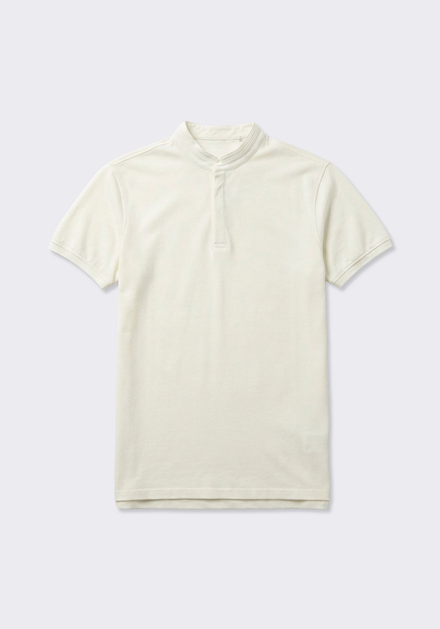 Polo coreana 100% cotone|Colore:Off white