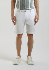 Bermuda chino in cotone|Colore:Bianco