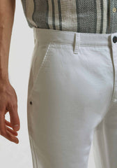 Bermuda chino in cotone|Colore:Bianco
