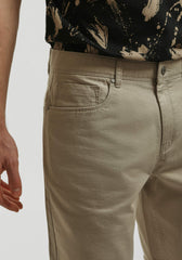 Bermuda cinque tasche in cotone|Colore:Beige