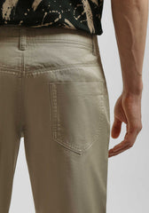 Bermuda cinque tasche in cotone|Colore:Beige