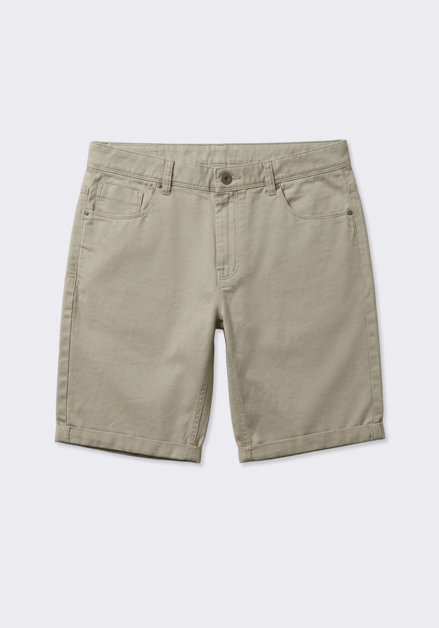 Bermuda cinque tasche in cotone|Colore:Beige