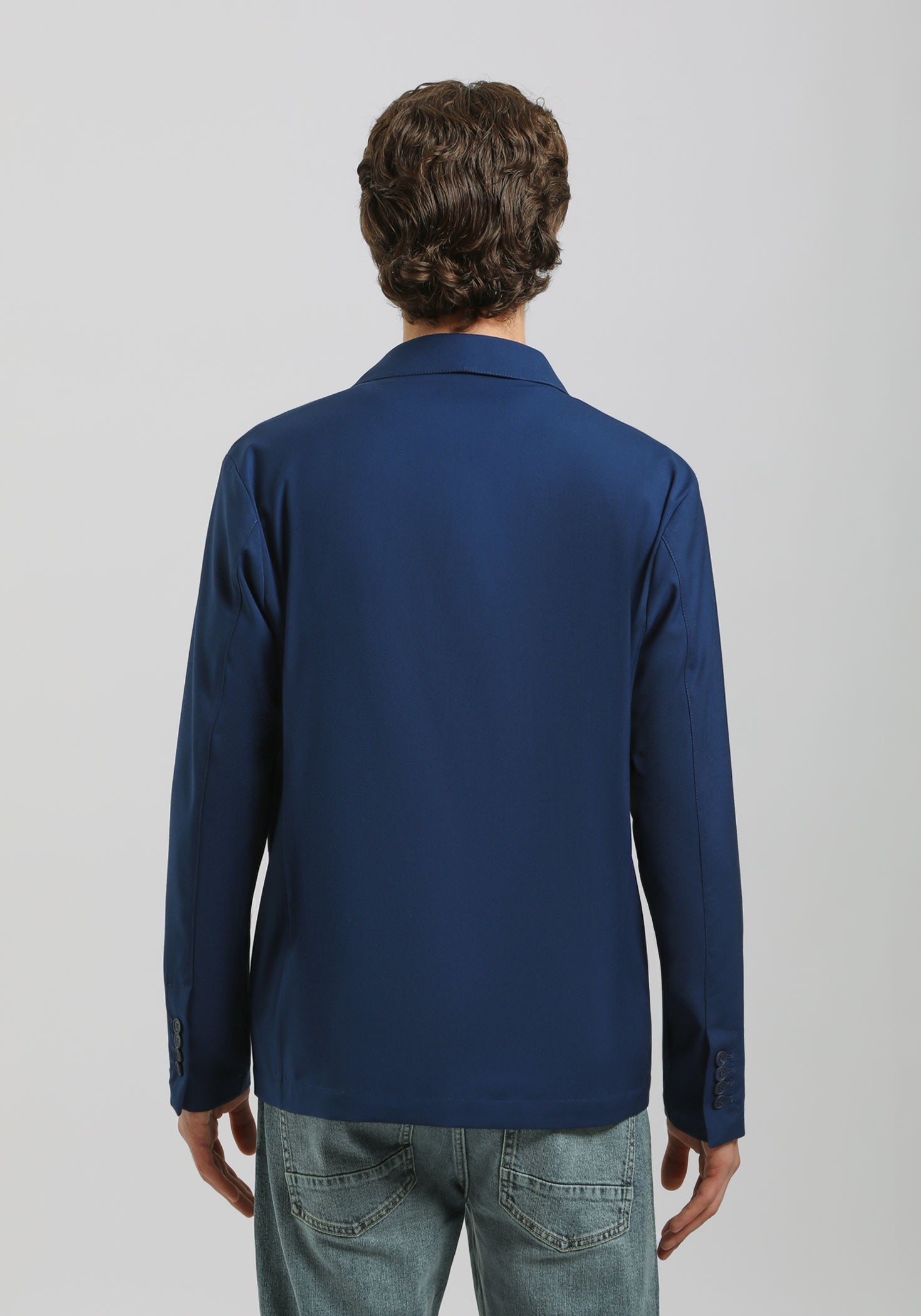 Giacca misto viscosa|Colore:Bluette