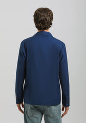 Giacca misto viscosa|Colore:Bluette