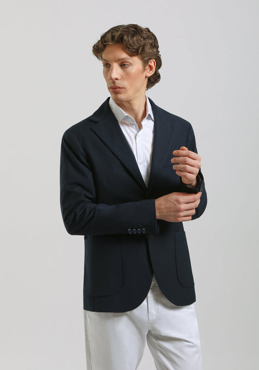 Giacca tinta unita|Colore:Blue