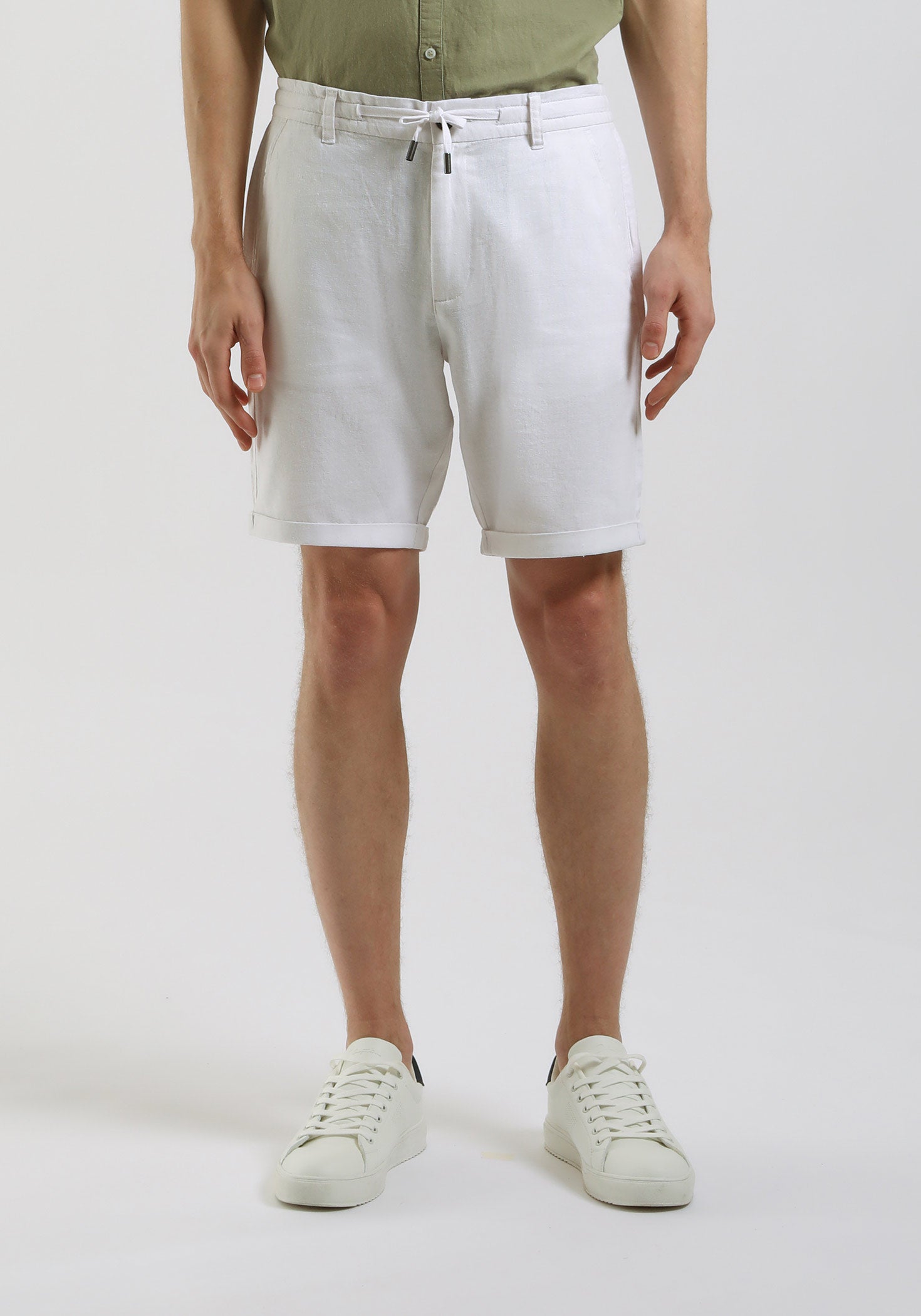 Bermuda misto lino|Colore:Bianco