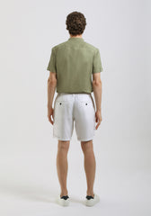 Bermuda misto lino|Colore:Bianco