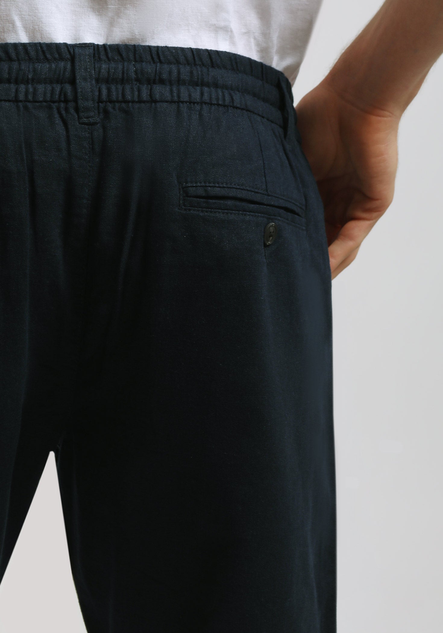 Bermuda misto lino|Colore:Denim