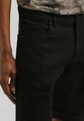 Bermuda cinque tasche elastico|Colore:Nero