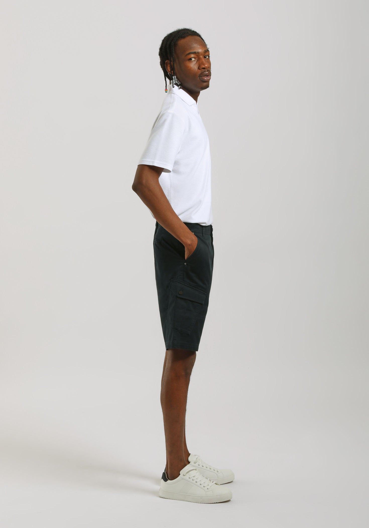 Bermuda cargo 100% cotone|Colore:Blue