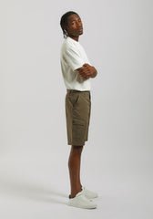 Bermuda cargo 100% cotone|Colore:Militare