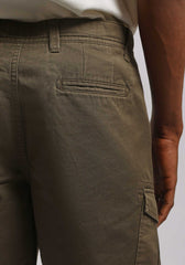 Bermuda cargo 100% cotone|Colore:Militare